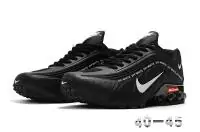 nike air shox r4 off white flywire trainers black white